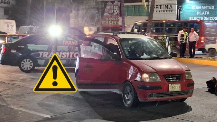 Conductor atropella y mata a un hombre en calles del centro de Veracruz