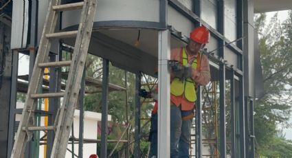 Así inició el desmantelamiento de la caseta del puente Coatzacoalcos I