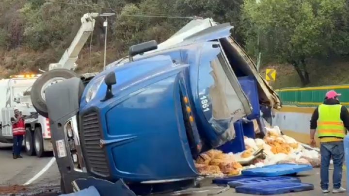 Vuelca tráiler en curva de La Pera de la México-Cuernavaca: Todo lo que sabemos