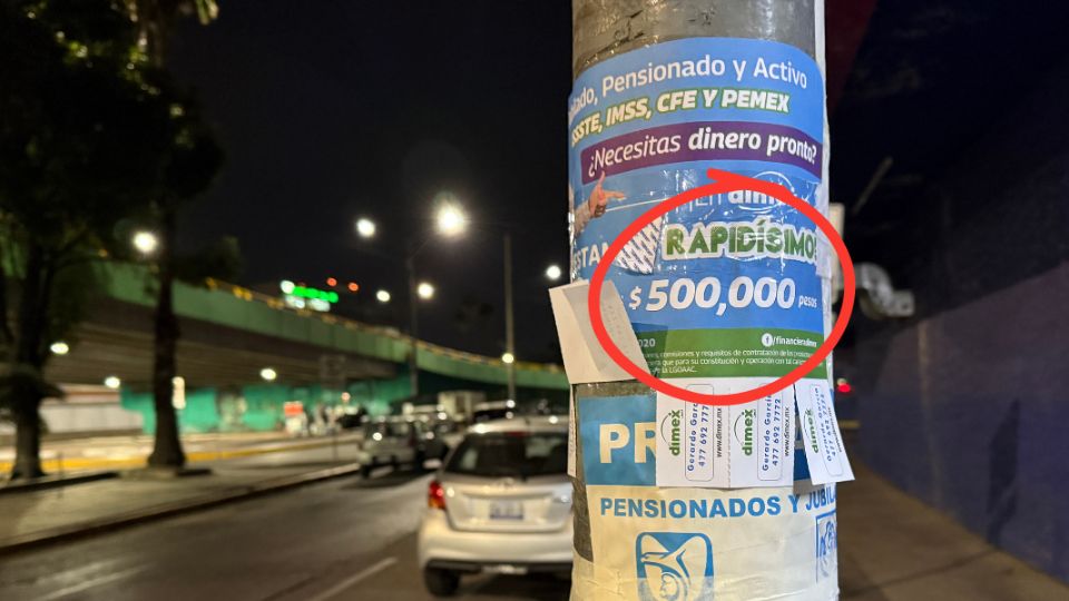 Préstamo en poste de luz