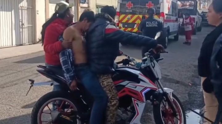 En plena Navidad trasladan en moto a herido de bala en Tulancingo
