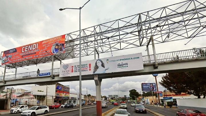 Analiza Pachuca quitar concesión a Publirex, empresa que dañó puentes peatonales