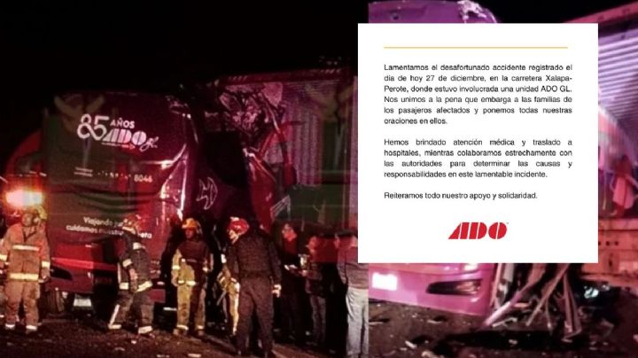 Esto respondió ADO tras accidente en libramiento Perote que dejó 8 fallecidos