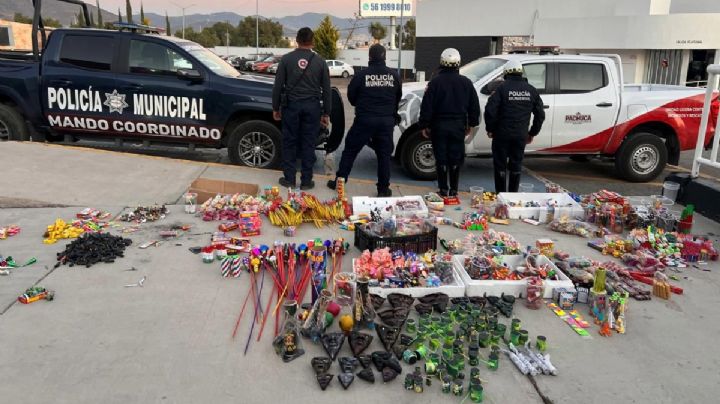 Pachuca decomisa 60 kilogramos de explosivos en operativo antipirotecnia