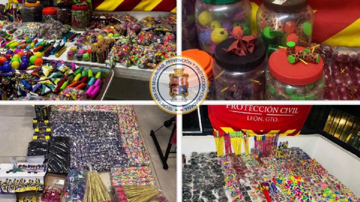 Decomisan 380 mil cohetes en mercados y tienditas de León