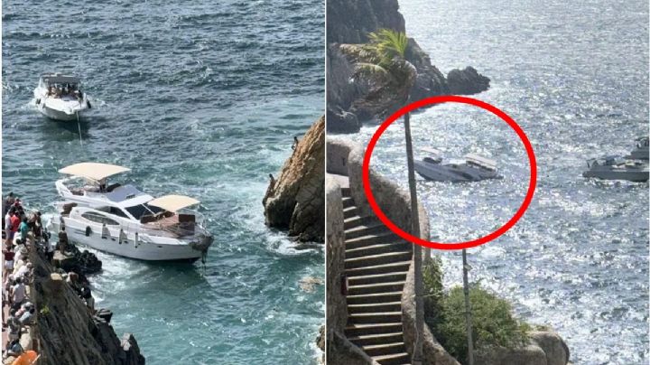 Se hunde yate en los acantilados de la Quebrada en Acapulco