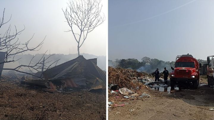 Devastación total tras incendio en colonia Lomas del Ángel de la ciudad de Veracruz