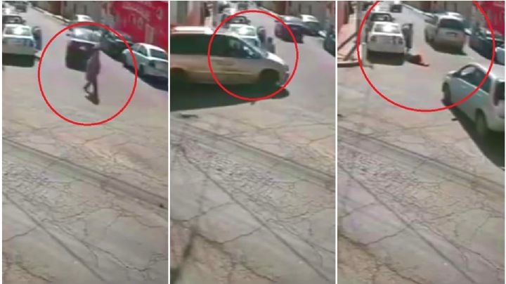 Camioneta atropella a mujer que cruzaba la calle en Pachuca y luego se fuga; así pasó
