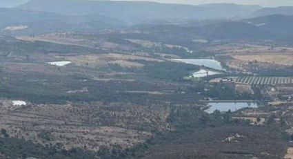 Así se ven las represas llenas en Sierra de Lobos; no dejan llegar agua a presa El Palote