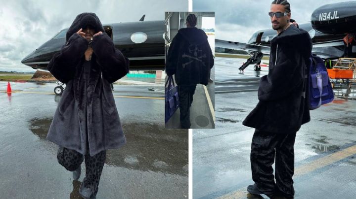 Llegó Maluma en jet privado desde Colombia