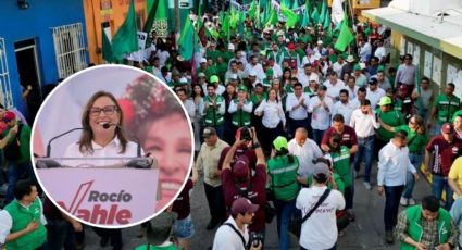 Rocío Nahle, precandidata a la gubernatura por Morena cierra precampaña en Alvarado