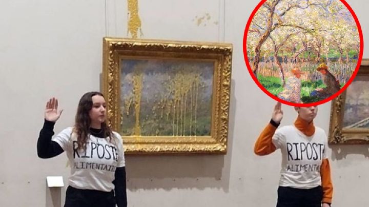 Ahora activistas lanzan sopa contra cuadro de Monet | Video