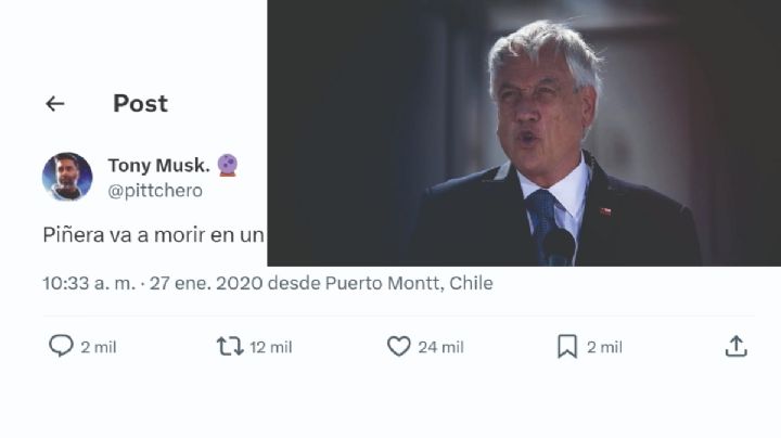 ¿Internauta predijo muerte del ex presidente Sebastián Piñera?; así van los peritajes