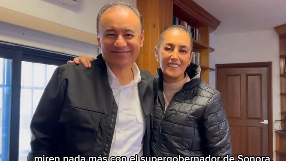 Alfonso Durazo, gobernador de Sonora y Claudia Sheinbaum, ex jefa de Gobierno de la CDMX.