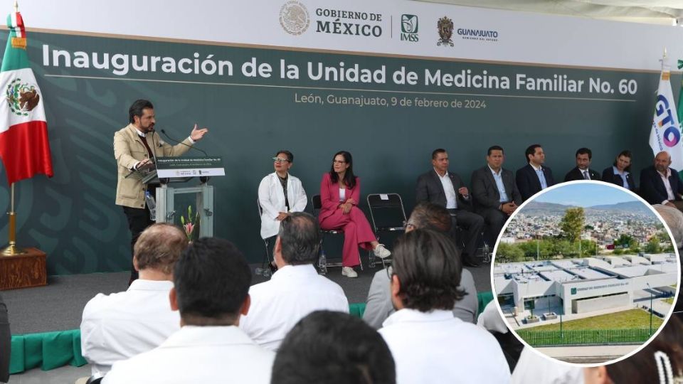 Autoridades del IMSS y del Gobierno del Estado inauguraron la Unidad de Medicina Familiar del IMSS No. 60 'Los Naranjos'.