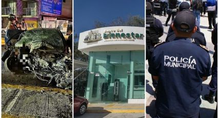 Así amanece Hidalgo: 2 muertos en choque, explotan cajero y balean a hombres | FOTOS