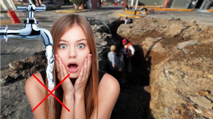 Empresa que arregla calles en la Reforma rompe tubería y habrá desabasto en 7 colonias