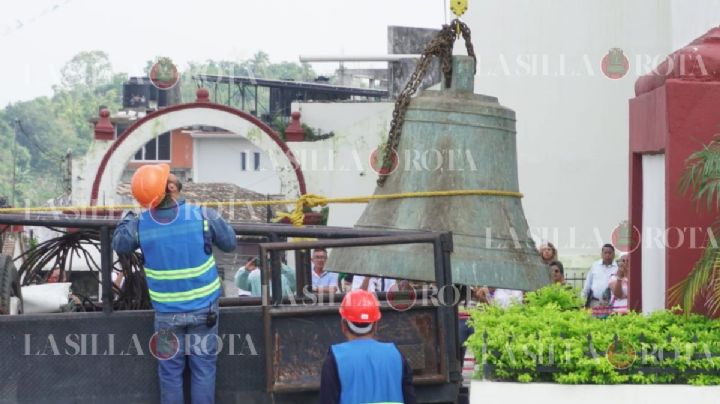 Por esta razón retiraron la campana de la Parroquia de Papantla, colocada desde 1940