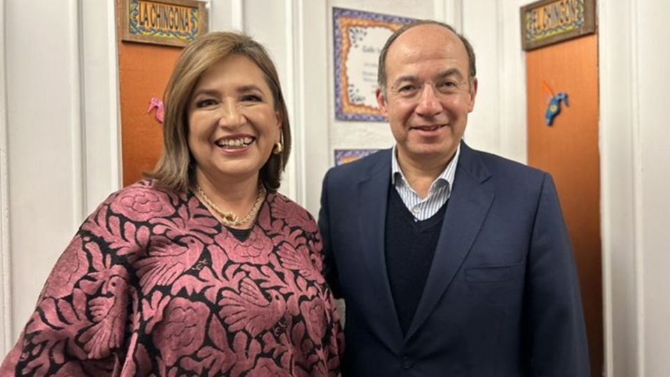 Xóchitl Gálvez y Felipe Calderón coinciden en España