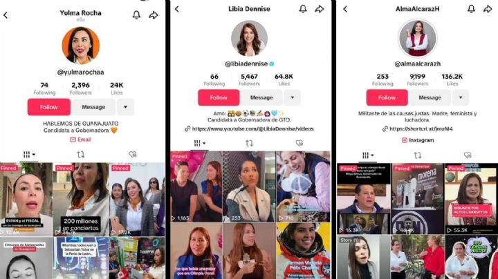 Campañas 2024 en TikTok: bailando, contando chistes y andando en bici