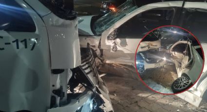 Cinturón de seguridad le salva la vida a conductor; Jetta choca van en en Celaya