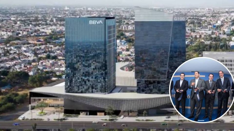 Autoridades inauguraron el corporativo de División Bajío de BBVA en City Center.
