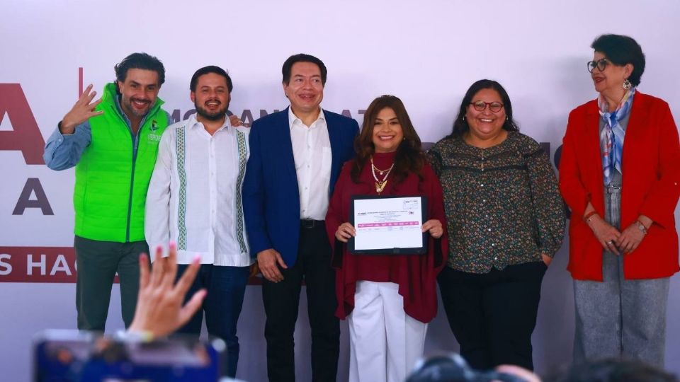 Clara Brugada se registra como candidata de Morena, PT y PVEM para Jefatura de la CDMX