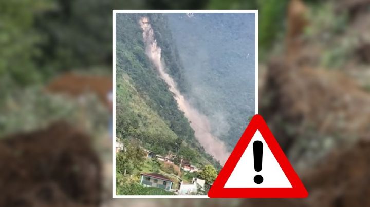 En helicópero llevan comida a comunidades de Veracruz sin paso tras derrumbe