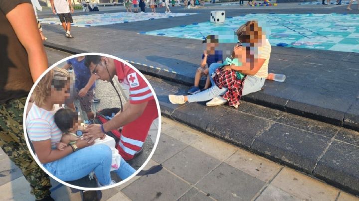 Bebé cae con carriola al mar en malecón de Veracruz y es rescatado por marinos + VIDEO