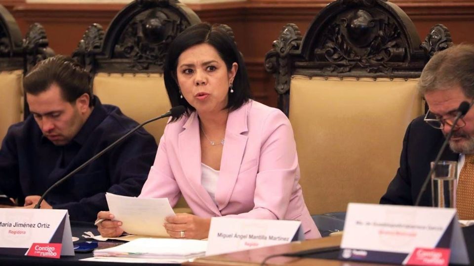 Ana María Jiménez Ortiz, regidora presidenta de la Comisión de Hacienda y Patrimonio.