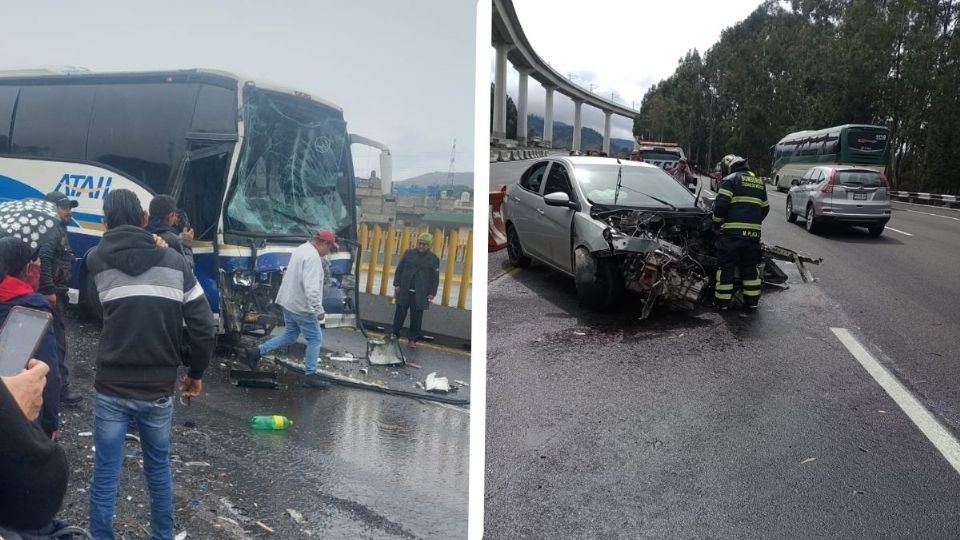 Sábado de accidentes en la México-Puebla y CDMX