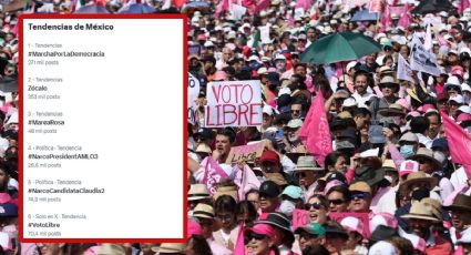 #MareaRosa, #VotoLibre… las tendencias en redes por #MarchaPorLaDemocracia