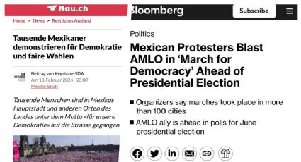 Marcha por la democracia hace eco en Financial Times, ABC News…