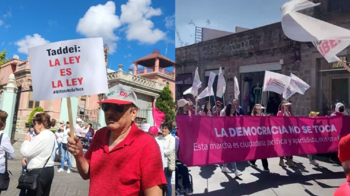 "La democracia no se toca": Cientos de mexicanos salen a las calles en Marcha por la Democracia