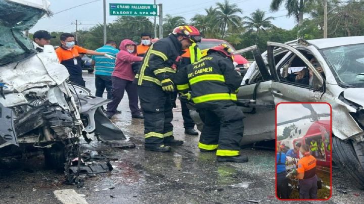 Tragedia en carretera Playa del Carmen-Tulum; camioneta sufre accidente y deja varios muertos | FOTOS
