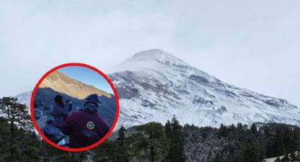 Confirman muerte de alpinista rescatada del Pico de Orizaba; buscan a guía tras 2 días de nevada