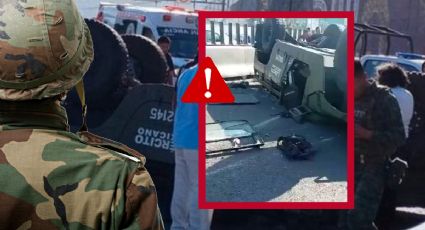 México-Pachuca: Muere militar tras volcar vehículo del Ejército Mexicano