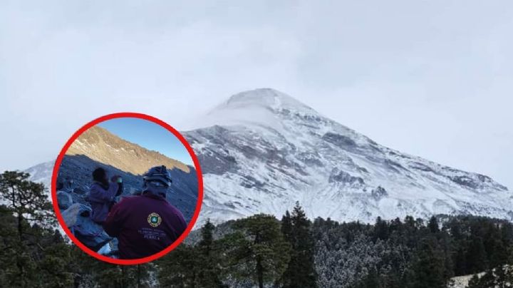 Confirman muerte de alpinista rescatada del Pico de Orizaba; buscan a guía tras 2 días de nevada