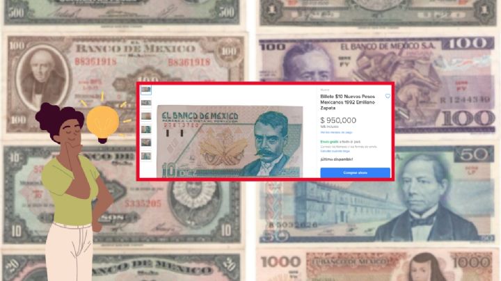 Así es el billete más antiguo y por el que pagan casi 1,000,000 de pesos