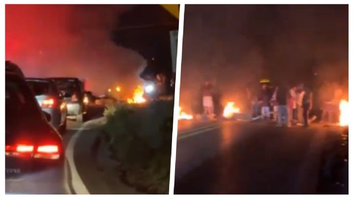 Bloqueo en carretera federal México-Cuernavaca; reportan niña atropellada