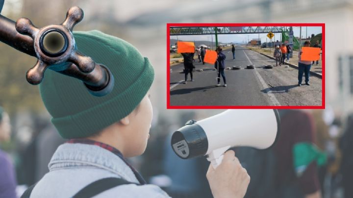 Bloqueo en la Pachuca-Ciudad Sahagún: Pobladores protestan por falta de agua