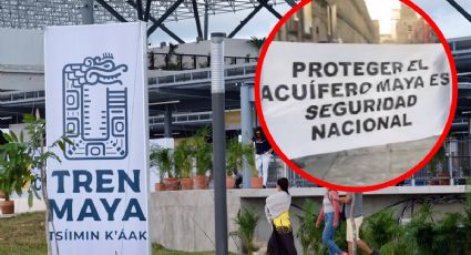 "Sin cenotes no hay paraíso": protestan contra daño ambiental del Tren Maya