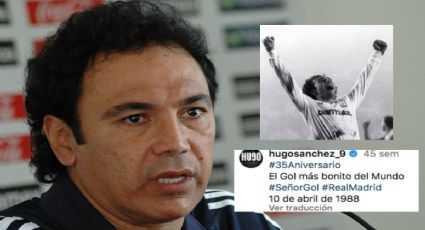 Así lucía Hugo Sánchez cuando anotó el "Señor gol" en 1988