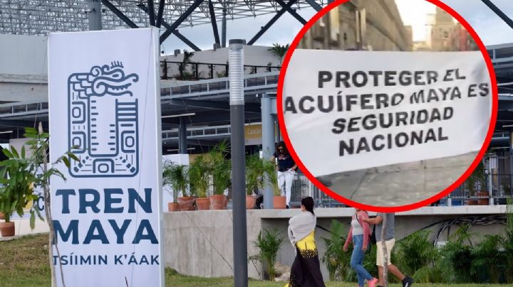 "Sin cenotes no hay paraíso": protestan contra daño ambiental del Tren Maya