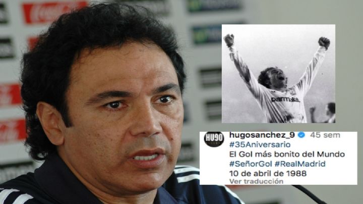 Así lucía Hugo Sánchez cuando anotó el "Señor gol" en 1988