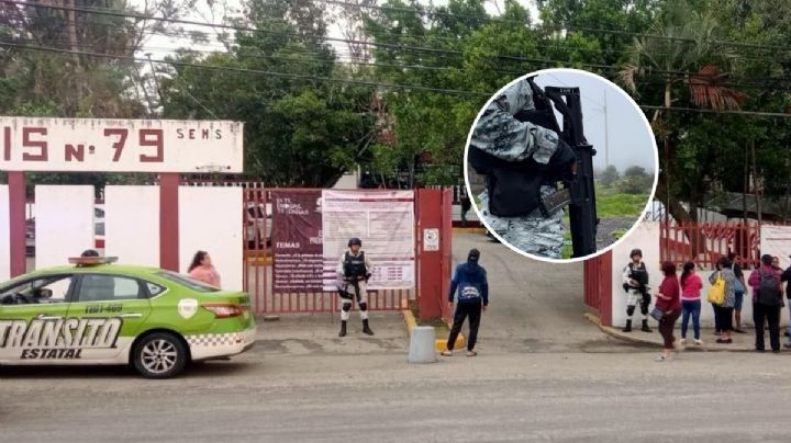 Falsa alarma por amenaza de balacera genera caos en CETIS 72 de Coatzacoalcos