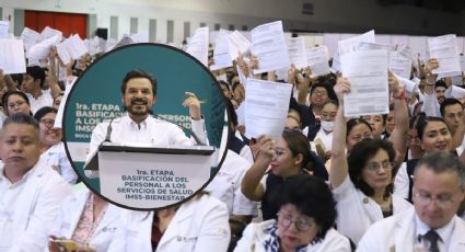 Entregan bases laborales a personal del IMSS Bienestar en Veracruz