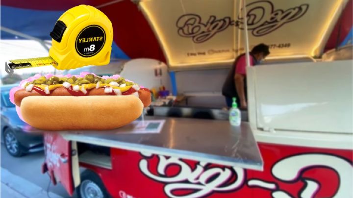 Los mega hotdogs de 50 centímetros que sorprenden a glotones en Pachuca | VIDEO