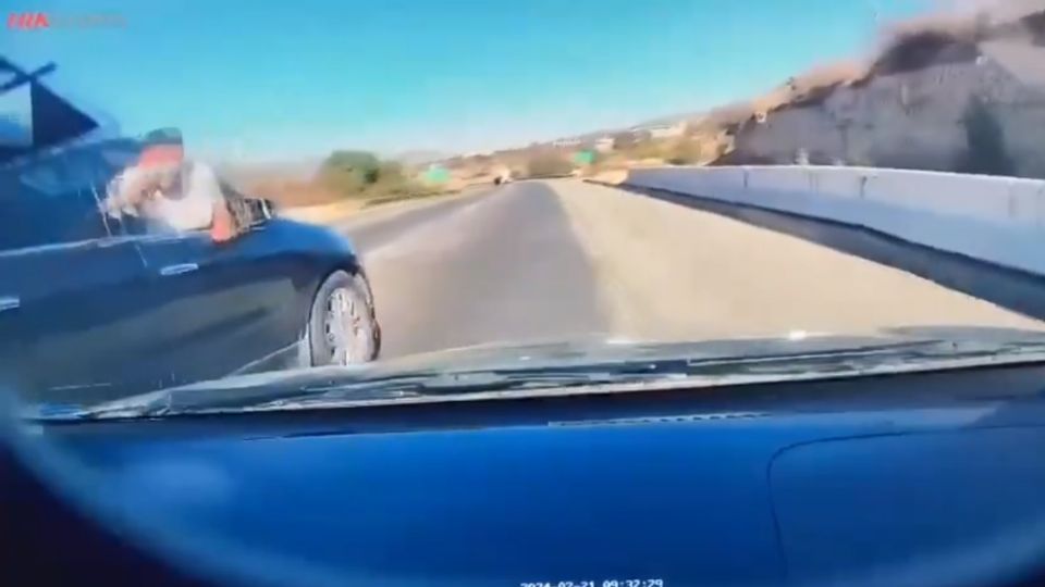 Asalto carretero captado en video