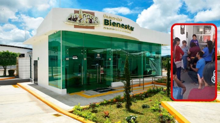 Banco Bienestar: Hombre le pide matrimonio a su pareja afuera de sucursal en Tabasco | VIDEO